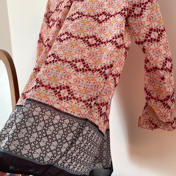 ANTHROPOLOGIE WOMENS BLOUSE LIKE NEW 0 BUTTONS - Picture 9 of 10